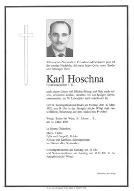 Hoschna Karl G
