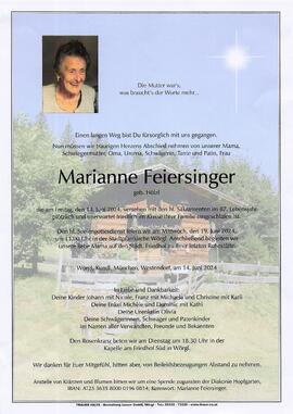 Feiersinger Marianne geb. Hölzl G