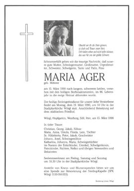 Ager Maria geb. Mitterer G