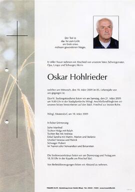 Hohlrieder Oskar G