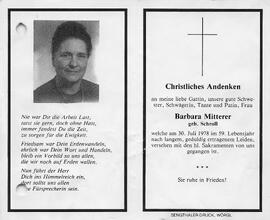 Mitterer Barbara grb. Schroll