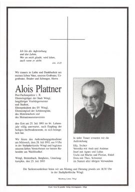 Plattner Alois G