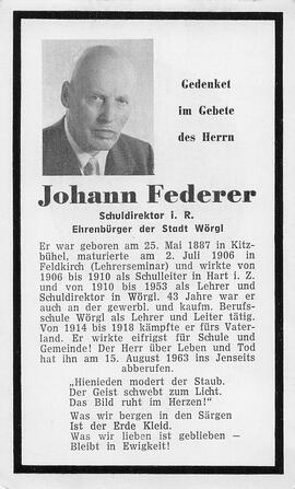 Federer Johann