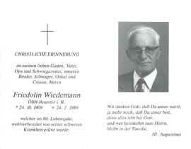 Wiedemann Fridolin