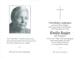 Kogler Emilie geb. Neumayer