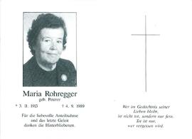 Rohregger Maria geb. Peterer