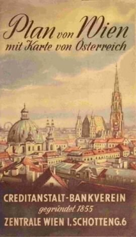 Plan von Wien mit Österreich