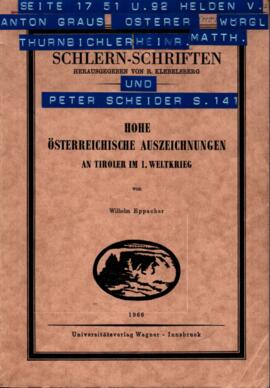 Schlern - Schriften
