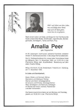Peer Amalia geb. Rupprechter G