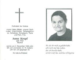 Krapf Anna geb. Peer