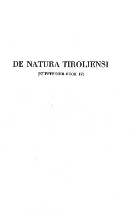 De Natura Tiroliensi