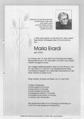 Erardi Maria geb. Sotzas