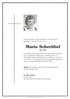 Scherübel Maria geb. Eder G