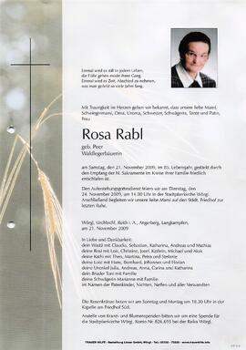Rabl Rosa geb. Peer G