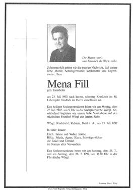 Fill Mena geb. Innerhofer G
