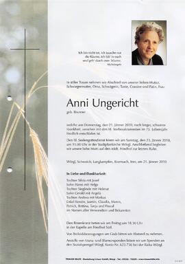 Ungericht Anni geb. Brunner G