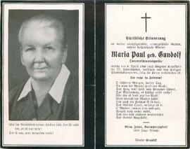 Paul Maria geb. Gundolf