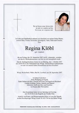Kloebl Regina geb. Uranitsch