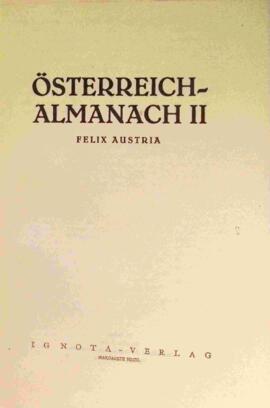 Österreich Almanach Felix Austria