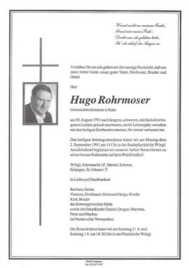 Rohrmoser Hugo G