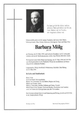 Mölg Barbara geb. Fill G