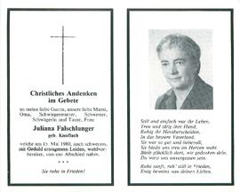 Falschlunger Juliana geb. Knoflach