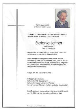 Leitner Stefanie geb. Pernek G