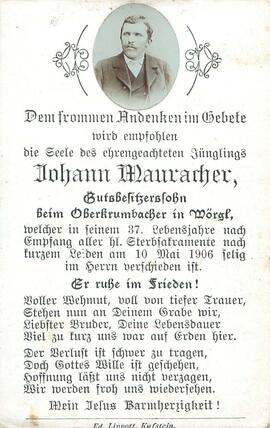 Mauracher Johann Oberkrumbacher