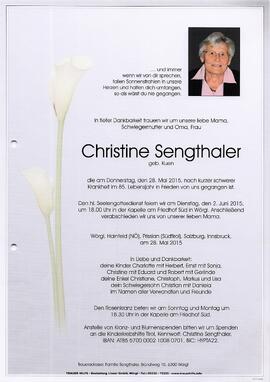 Sengthaler Christine geb. Kuen G