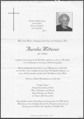 Mitterer Aurelia geb. Selhofer G