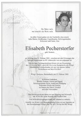 Pecherstorfer Elisabeth geb. Sostaric G