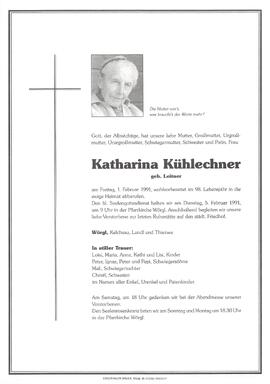 Kühlechner Katharina geb. Leitner G