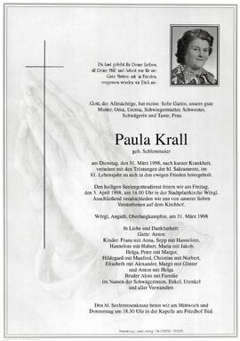 Krall Paula geb. Schlemmeier G