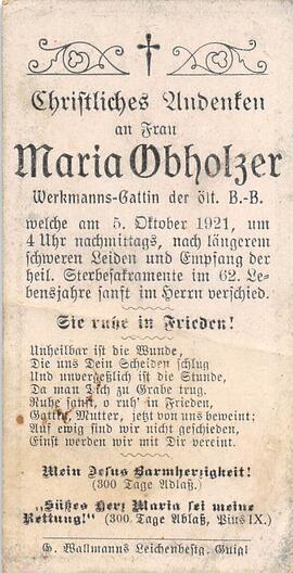 Obholzer Maria