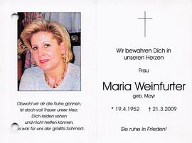 Weinfurter Maria geb. Mayr
