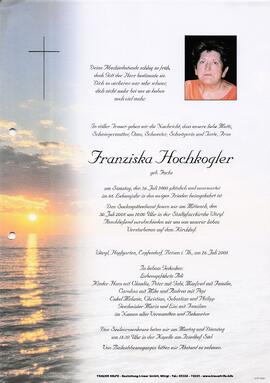 Hochkogler Franziska geb. Fuchs G
