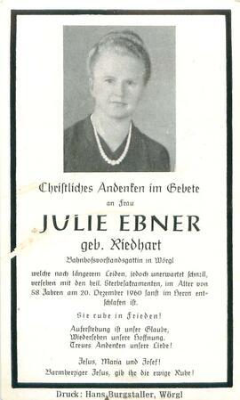 Ebner Julie geb. Riedhart