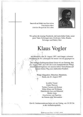 Vogler Klaus G