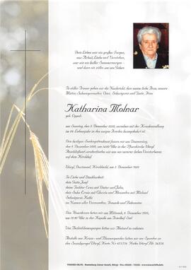 Molnar Katharina geb. Oppelz G