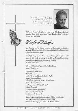 Klingler Manfred