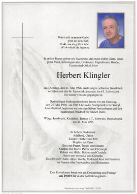 Klingler Herbert G