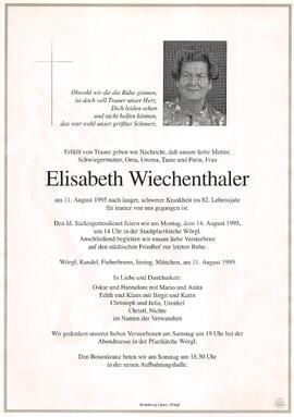 Wiechenthaler Elisabeth  G