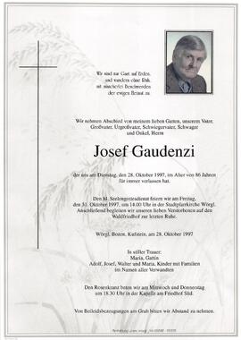 Gaudenzi Josef G