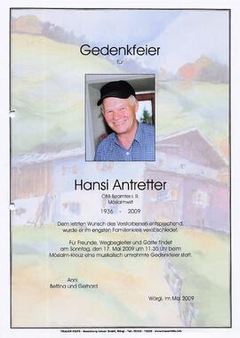 Antretter Hansi