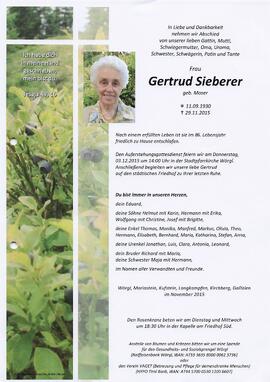 Sieberer Gertrud geb. Moser G