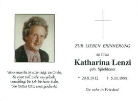 Lenzi Katharina geb. Spieldener