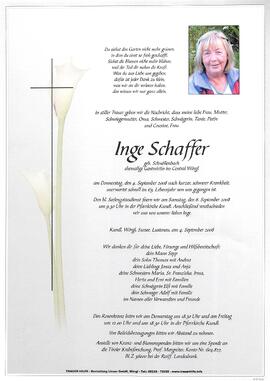 Schaffer Inge geb. Schwöllenbach G