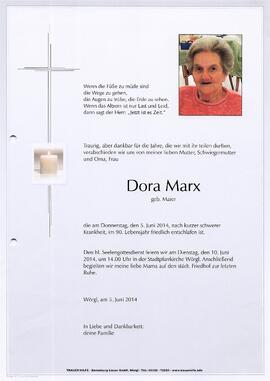 Marx Dora geb. Maier G