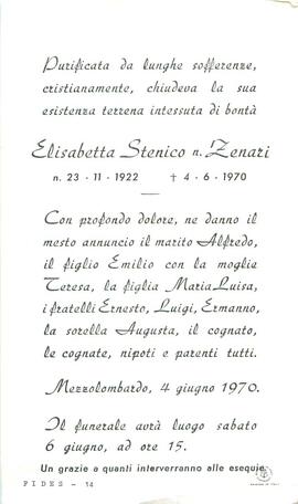 Stenico Elisabetta geb. Zenari