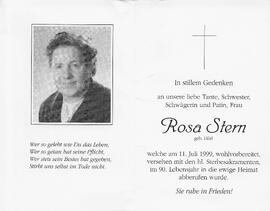 Stern Rosa geb. Hörl